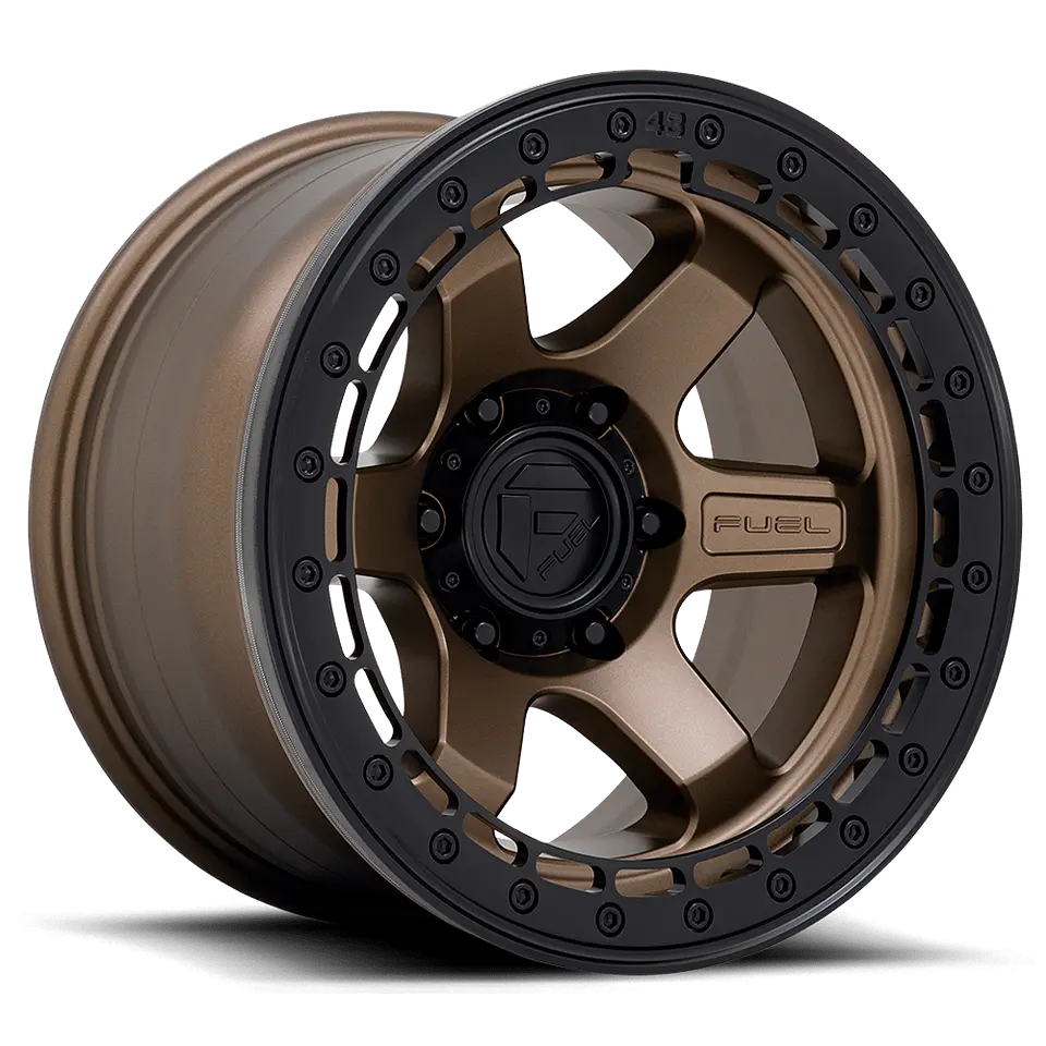 Juego de 4 llantas Fuel BLOCK 17X9 6X135 ET-12 MATTE BRONZE BLACK LIP 1