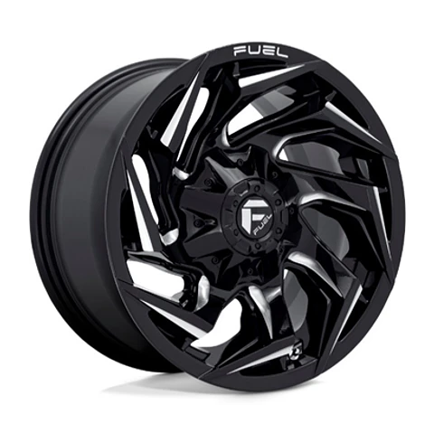 Juego de 4 llantas Fuel REACTION 17X9 5X127/5X114.3 ET-12 GLOSS BLACK MILLED