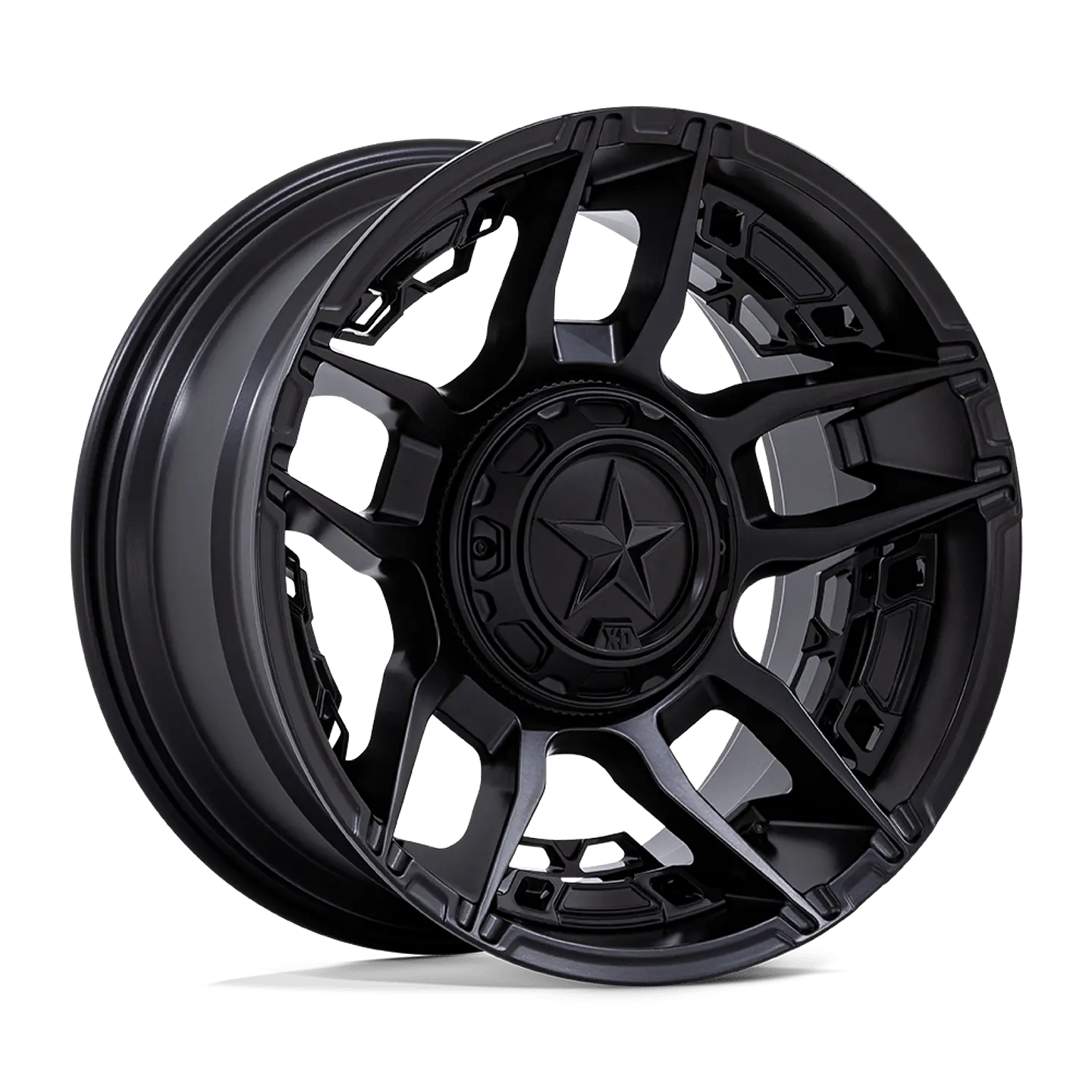 Juego de 4 llantas XD XD871 SLASH 20X10 6X135/6X139.7 ET-18 MATTE BLACK 1