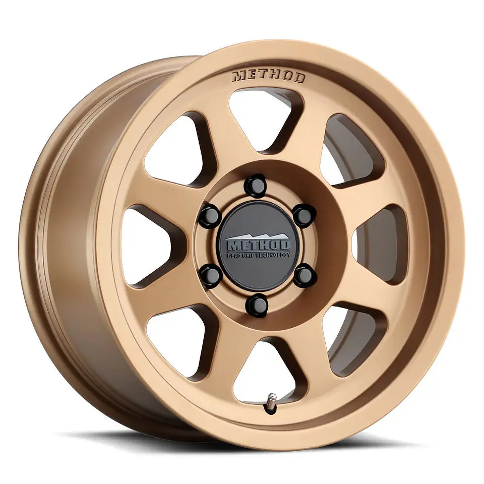 Juego de 4 llantas Method MR701 17x9 6x139.7 ET -12 Bronze Beadgrip 1