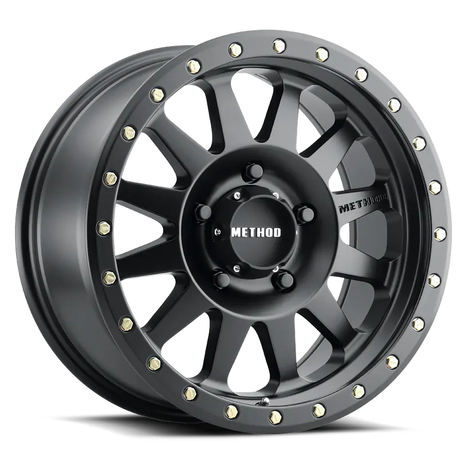 Juego de 4 llantas Method MR304 20x10 6x139.7 ET -18 Matte Black 1
