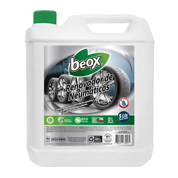 Renovador De Neumaticos Beox® 5 Litros