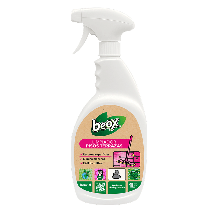 Removedor Limpiador Pisos Terrazas Beox® 1 Lt 1