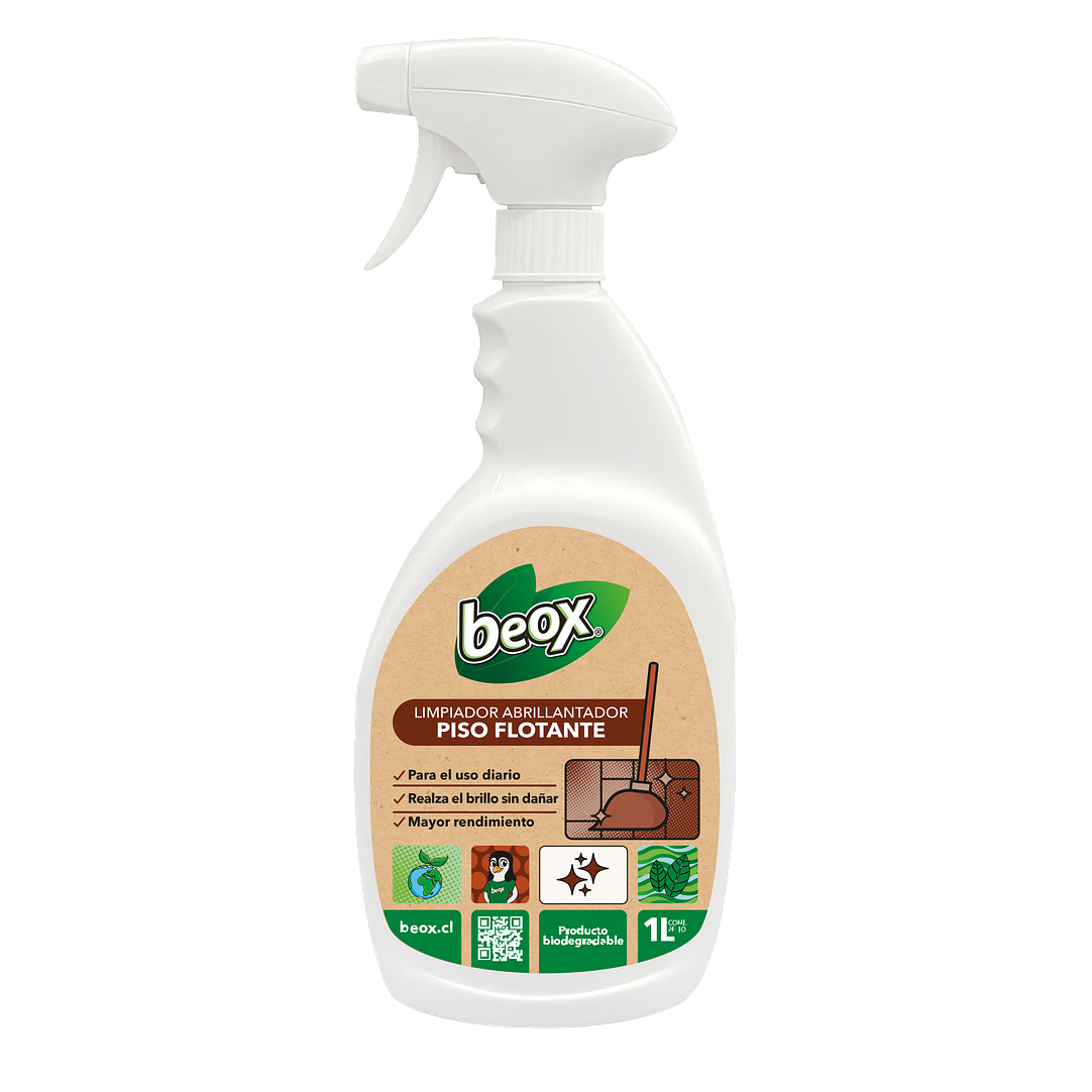 Limpiador Abrillantador Piso Flotante Y Parquet Beox® 1 Lt 1