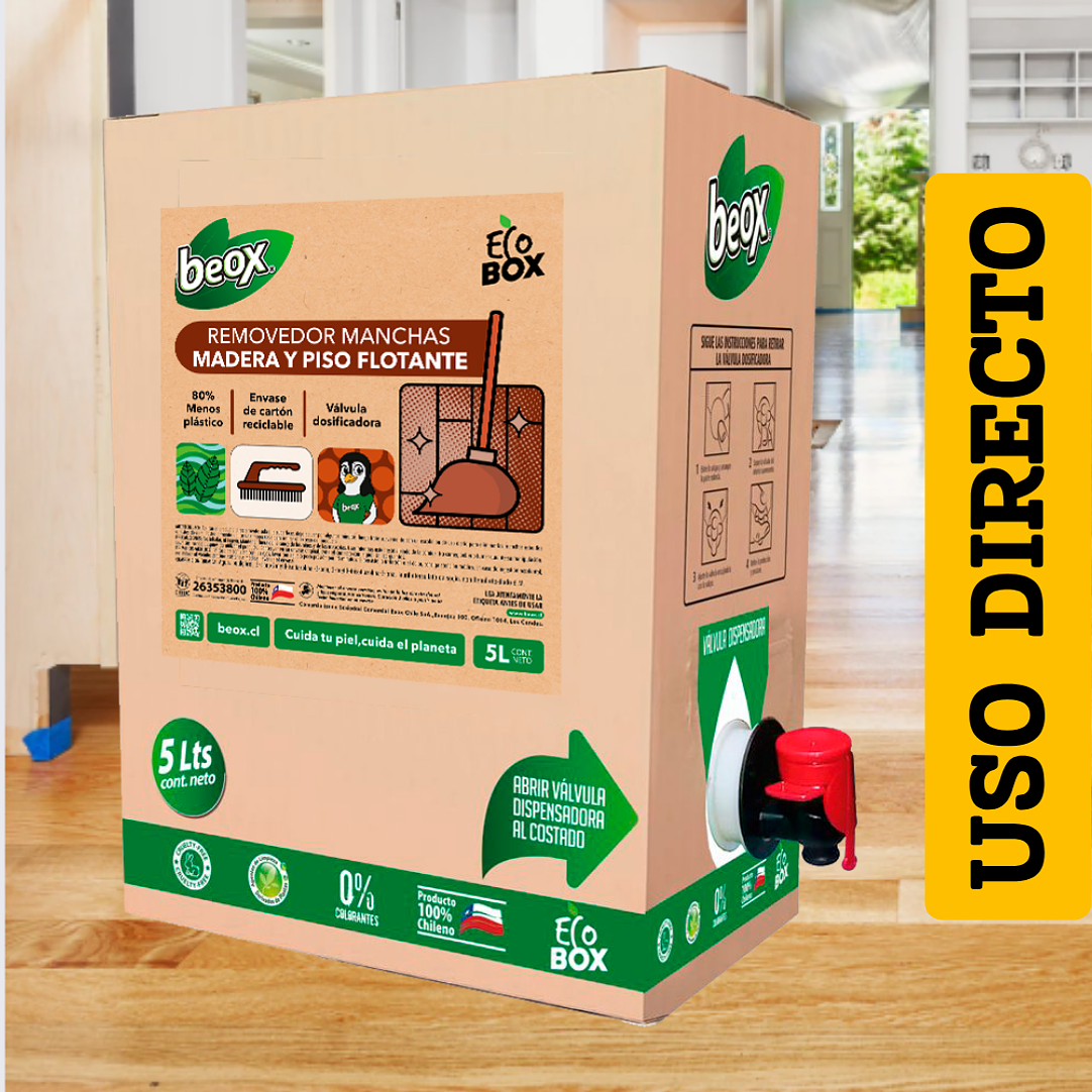 Removedor Ceras Pisos Flotante y Parquet Beox® Ecobox 5 Lts 2