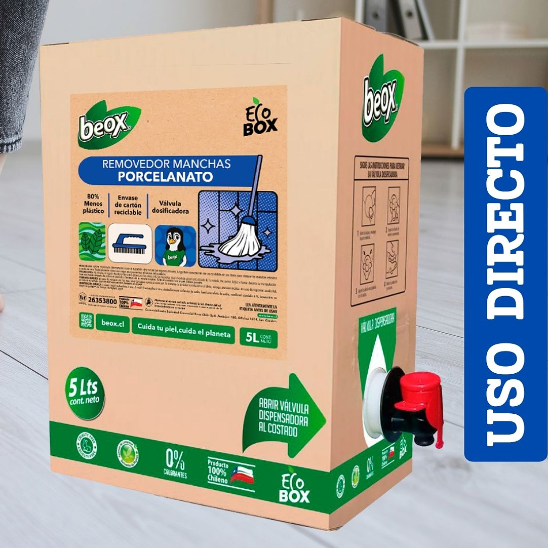 Removedor Manchas Porcelanato Y Ceramica Beox® Ecobox 5 Lts 2