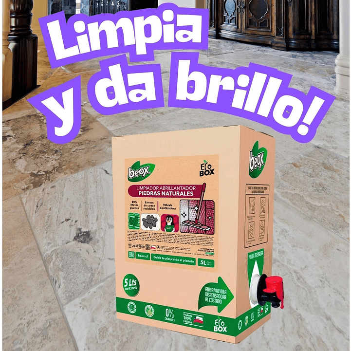 Removedor + Limpiador Piedras/Baldosas Beox® 5 Lts 5