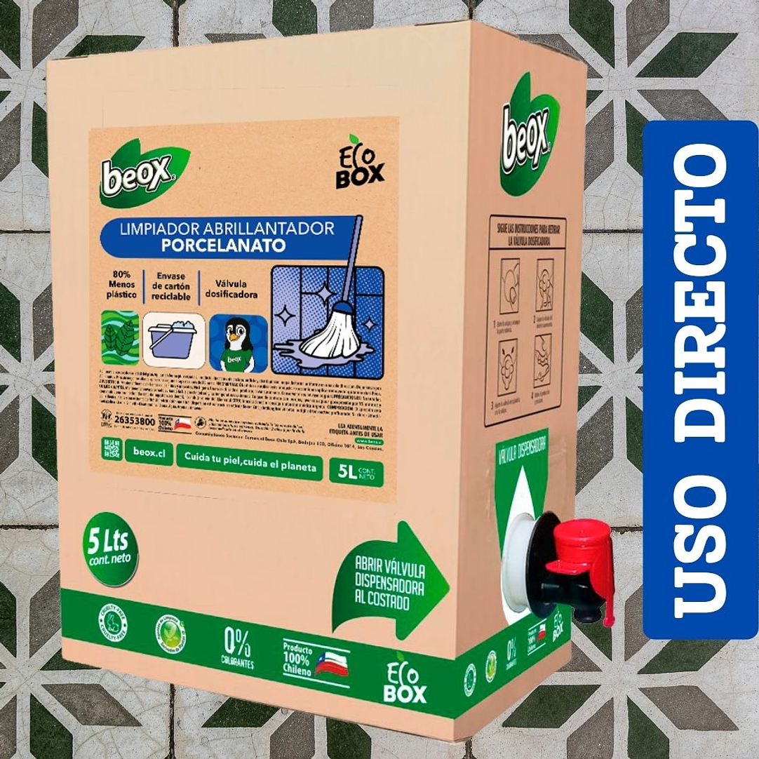 Removedor + Limpiador Piso Ceramicas/Porcelanato Beox® 5 Lts 4