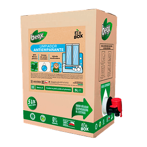 Limpiador Antiempañante Vidrios Beox® Ecobox 5 Lts