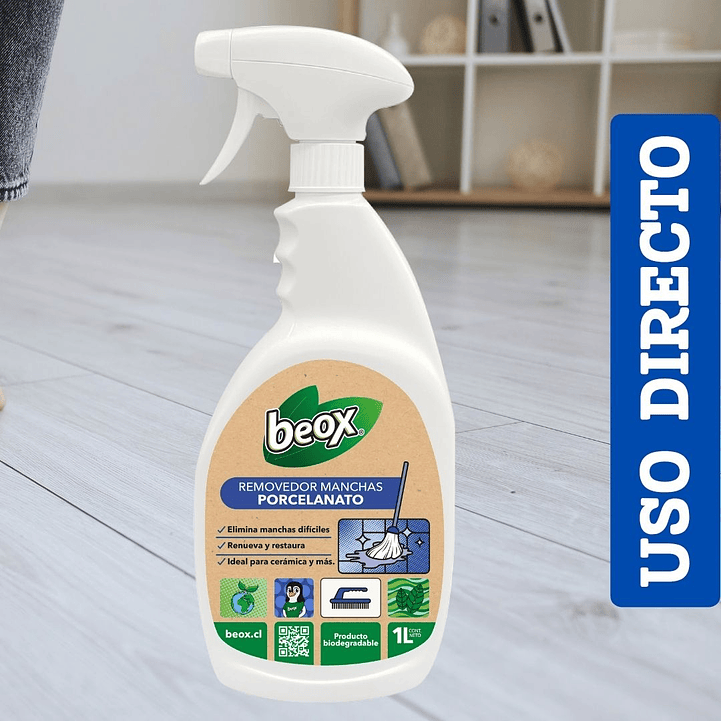 Removedor Manchas Porcelanato Y Ceramicas Beox® 1 Lt 2