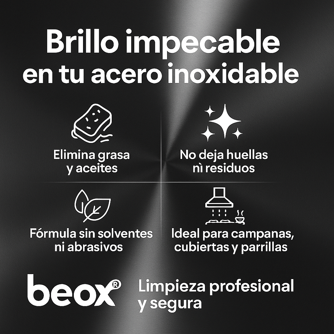 Limpiador Acero Inoxidable Beox® 500 Ml 3