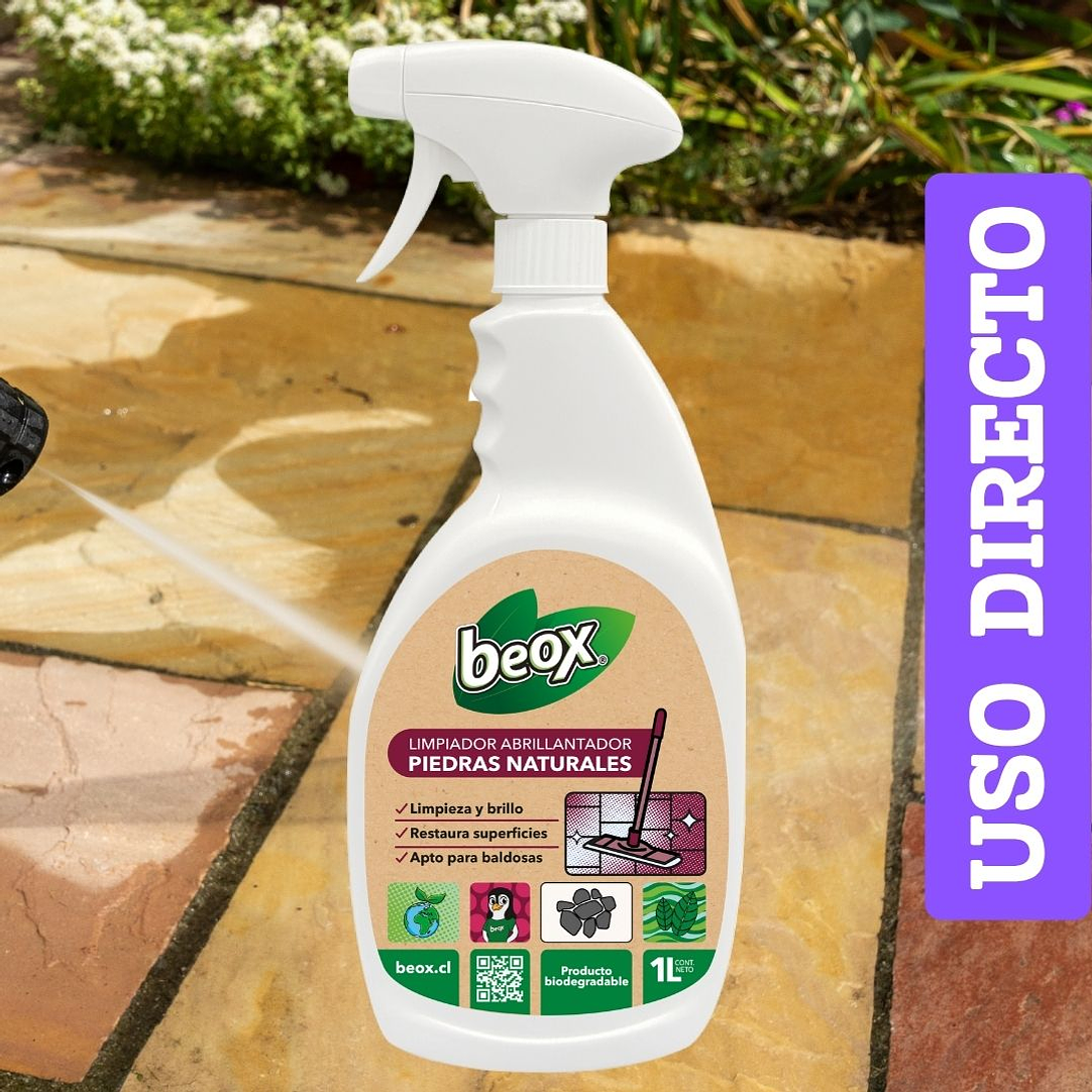 Limpiador Abrillantador Baldosas Y Piedras Naturales Beox® 1 Lt 2