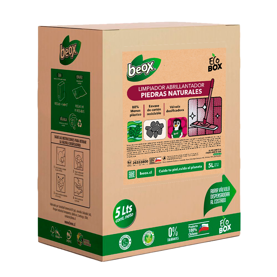 Limpiador Abrillantador Baldosas Y Piedras Naturales Beox® Ecobox 5 Lts 5