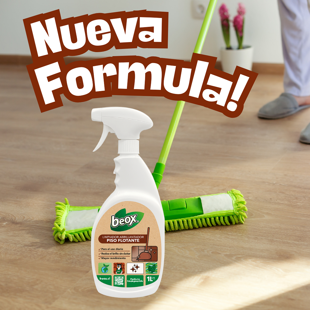Limpiador Abrillantador Piso Flotante Y Parquet Beox® 1 Lt 3