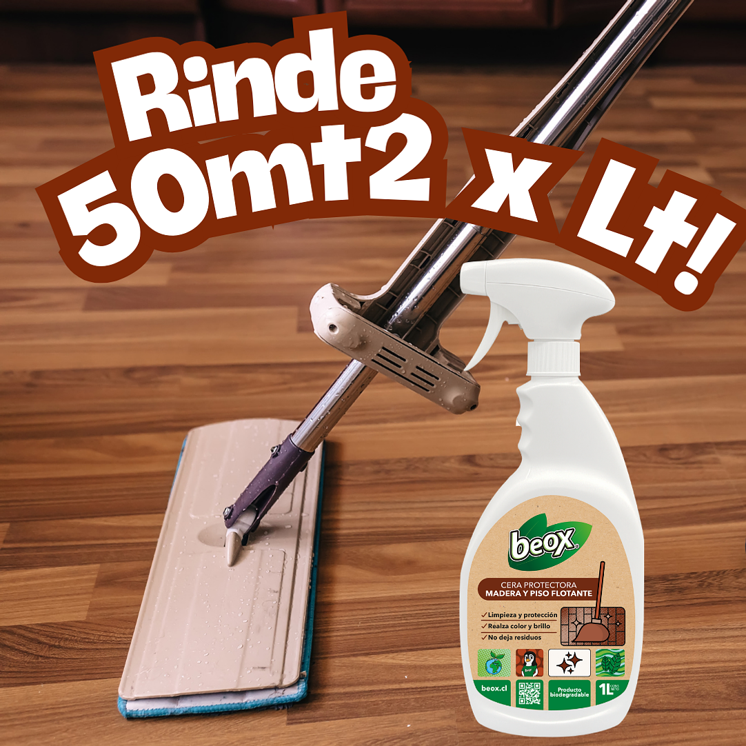 Cera para Piso Flotante y Parquet Beox® 1 Lt 2