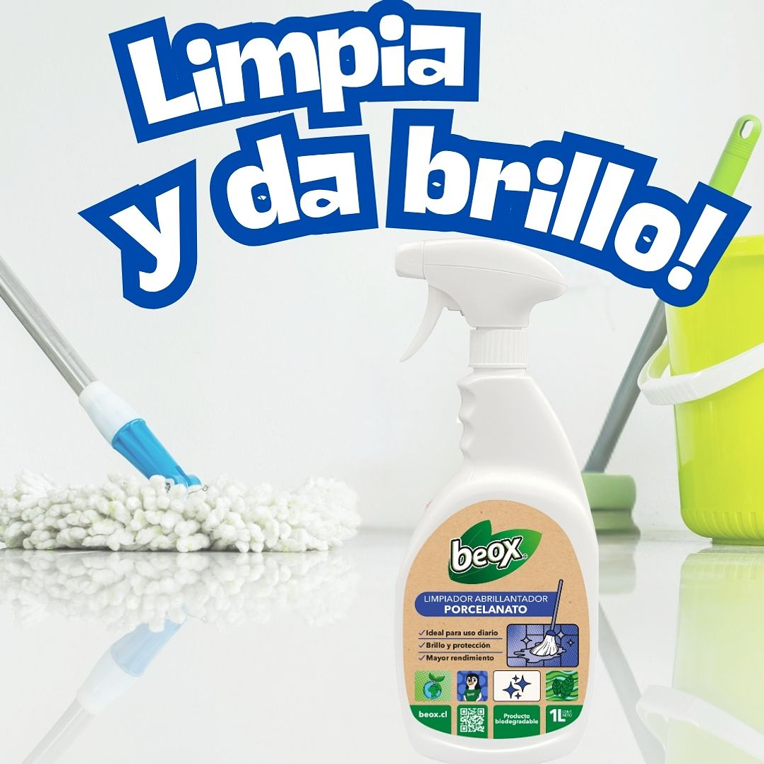 Limpiador Abrillantador Porcelanato Y Ceramicas Beox® 1 Lt 3