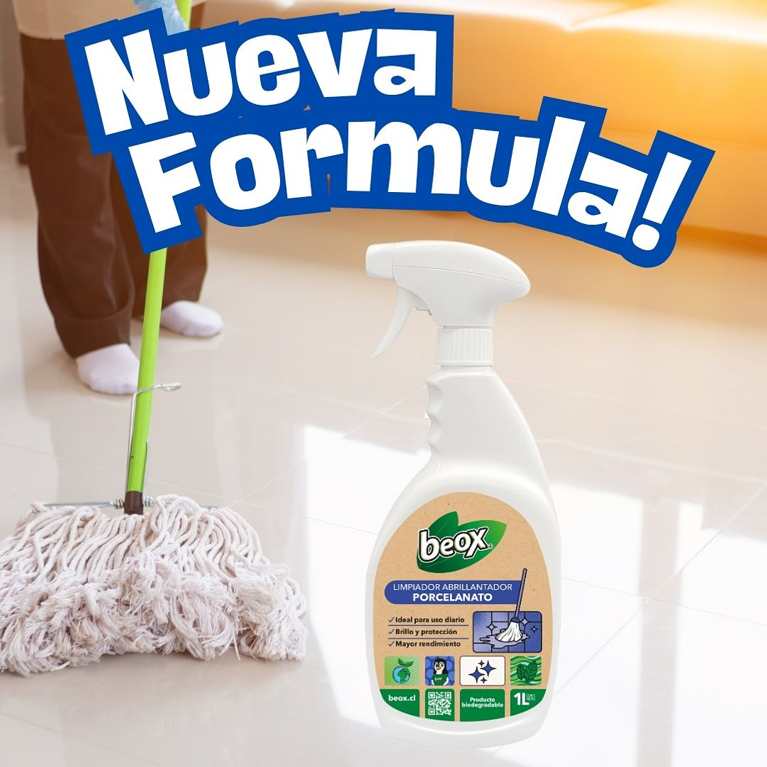 Limpiador Abrillantador Porcelanato Y Ceramicas Beox® 1 Lt 4