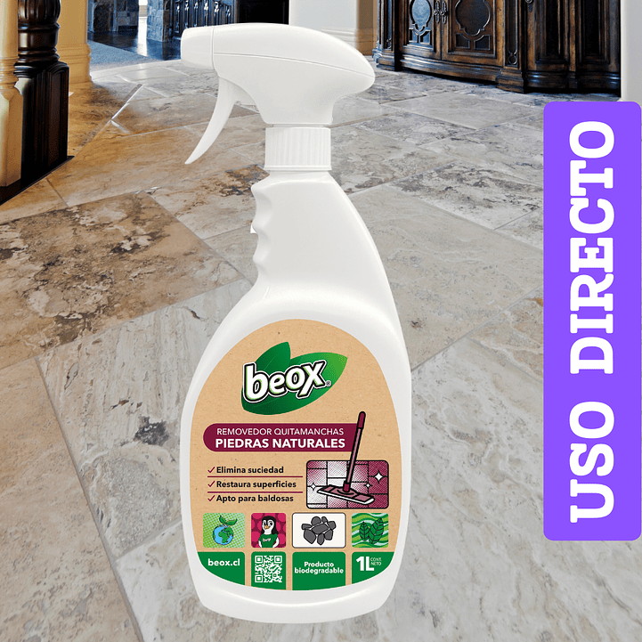 Removedor Manchas Baldosas Y Piedras Naturales Beox® 1 Lt 2
