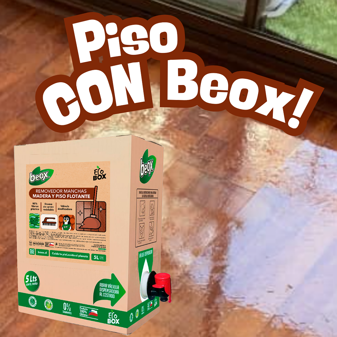 Removedor + Limpiador Piso Flotante/Laminado Beox® 5 Lts 4