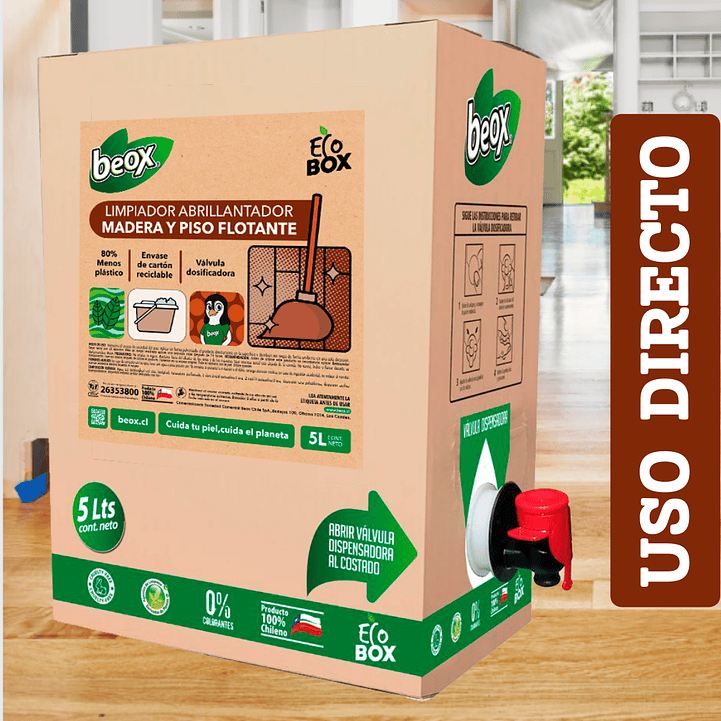 Removedor + Limpiador Piso Flotante/Laminado Beox® 5 Lts 6