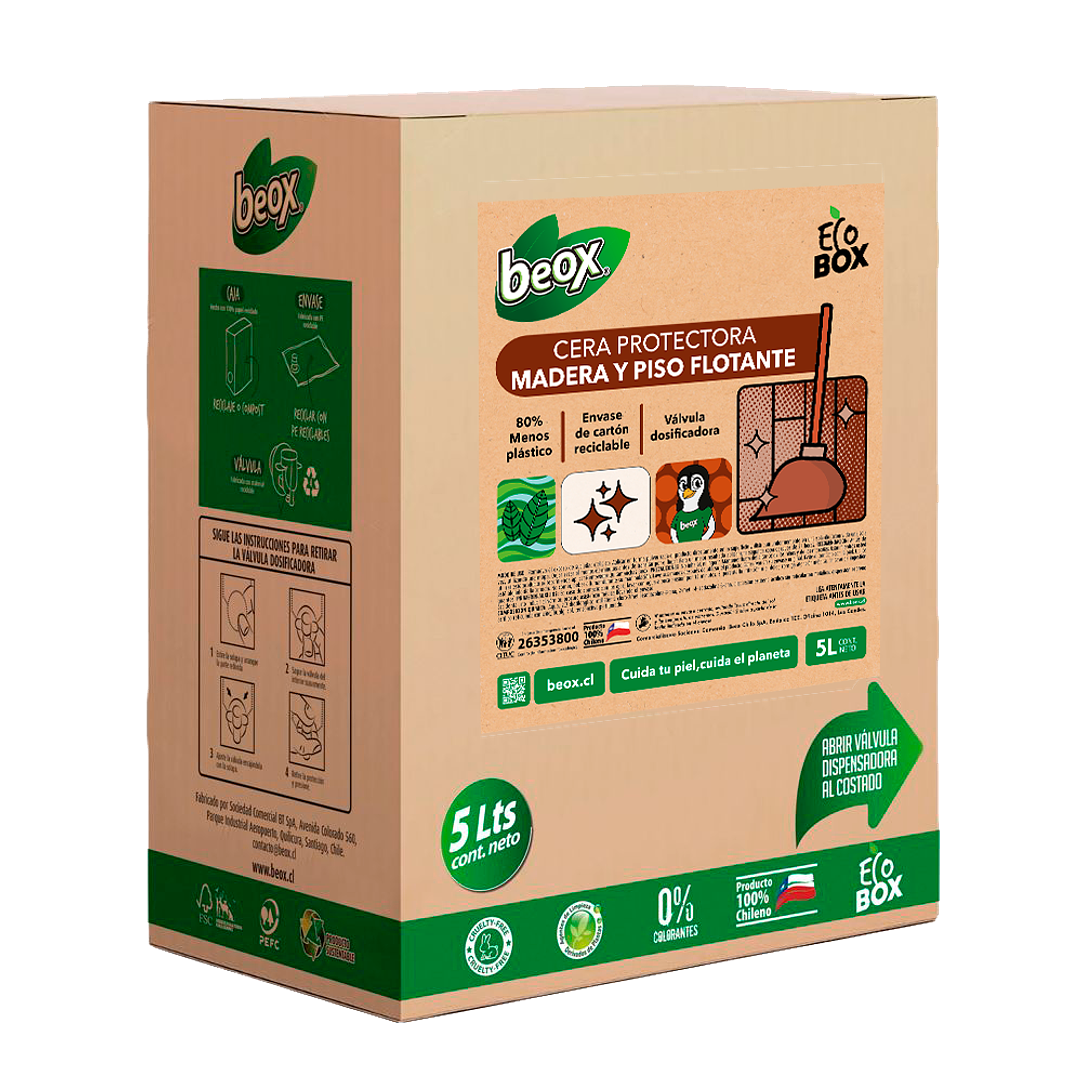 Cera para Piso Flotante y Parquet Beox® 5 Lts 4