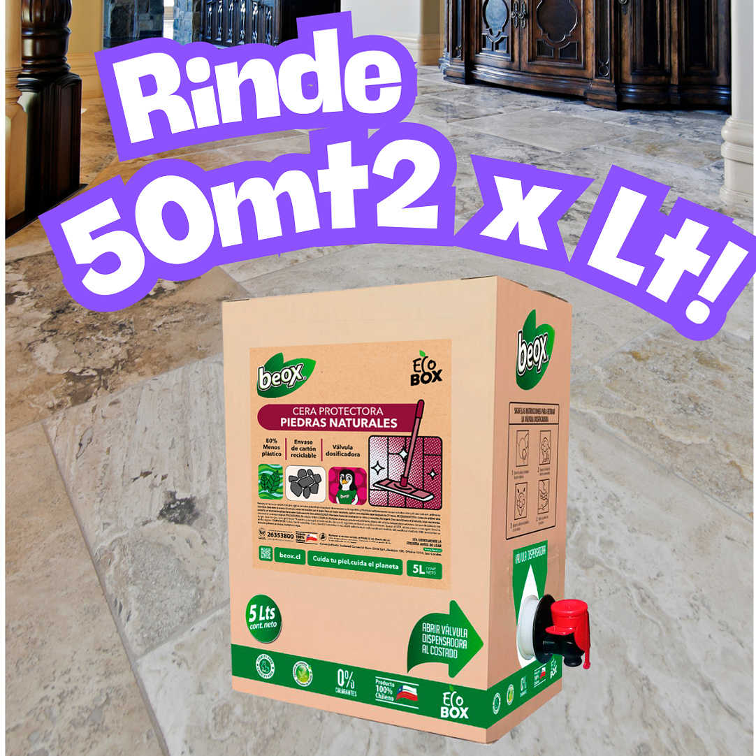 Cera Pisos Baldosas y Piedras Naturales Beox® 5 Lts 3