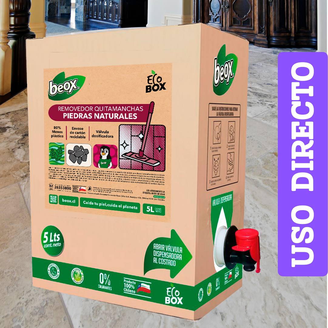 Removedor Manchas Baldosas Y Piedras Naturales Beox® Ecobox 5 Lts 2