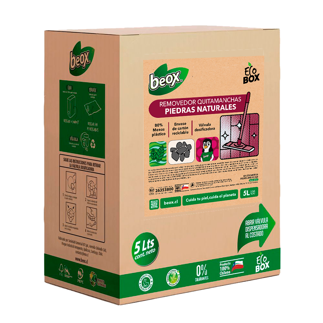Removedor Manchas Baldosas Y Piedras Naturales Beox® Ecobox 5 Lts 5