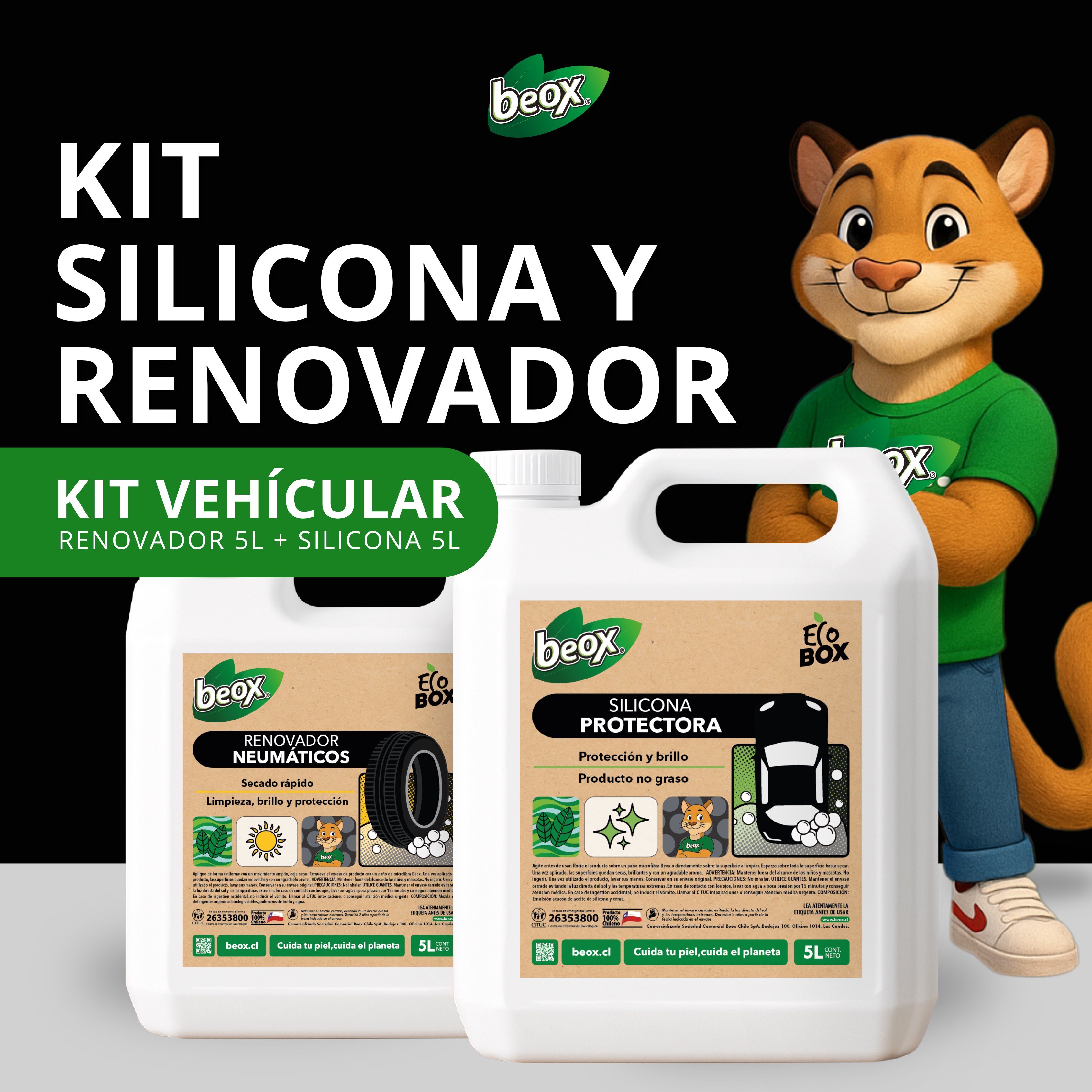 Pack Silicona + Renovador Beox® 5 Lts