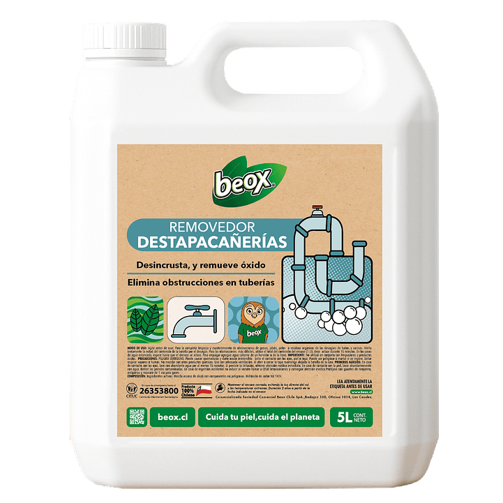 Removedor Destapacañerias Beox® 5 Lts 3