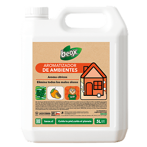 Aromatizador Telas Y Ambientes Citricos Beox® 5 Lts