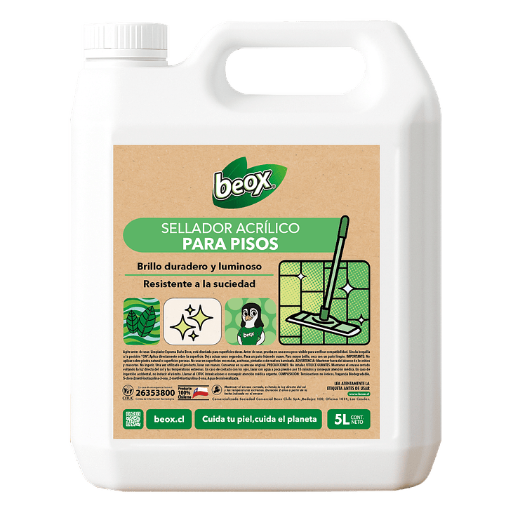 Sellador Acrilico Para Pisos Beox® 5 Lts 1