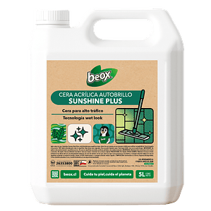 Cera Alto Trafico Maximo Brillo  Sunshine Plus Beox® 5 Lts