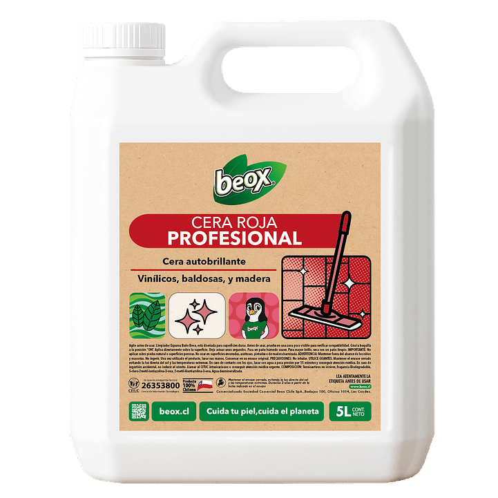 Cera Roja Profesional Beox® 5 Lts 1