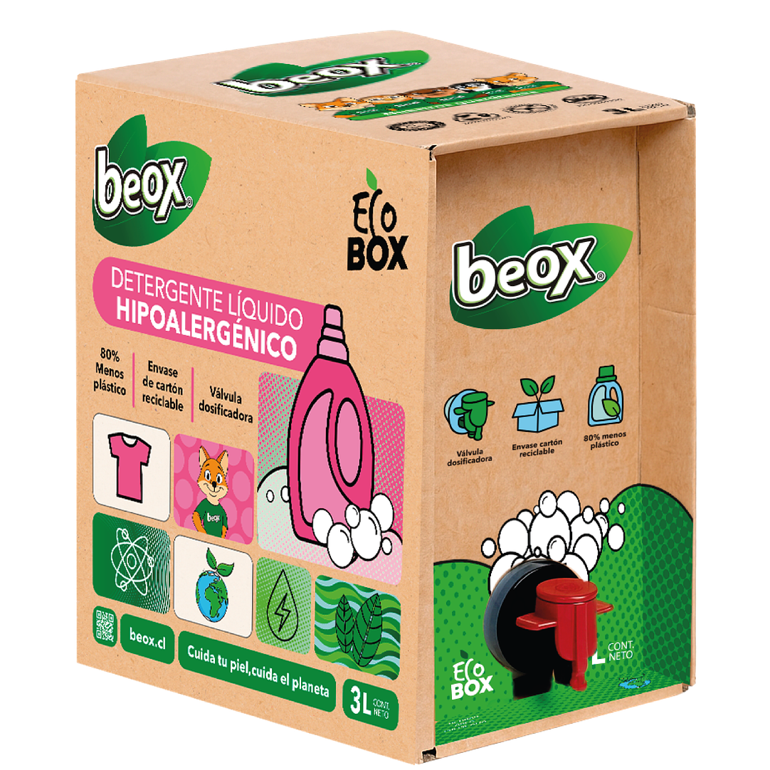 Detergente Hipoalergenico Beox® Ecobox 3 Lts 2
