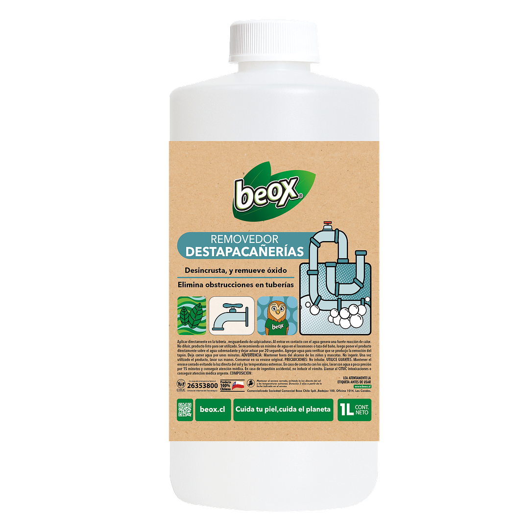 Removedor Destapacañerias Beox® 1 Lt 1