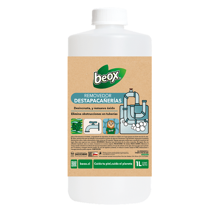 Removedor Destapacañerias Beox® 1 Lt 1