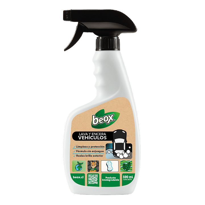 Lava Y Abrillanta Sin Agua Beox® 500 Ml 1