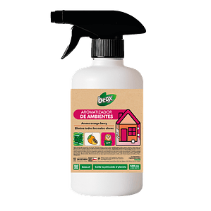 Aromatizador Telas Y Ambientes Orange Strawberry Beox® 500 Ml