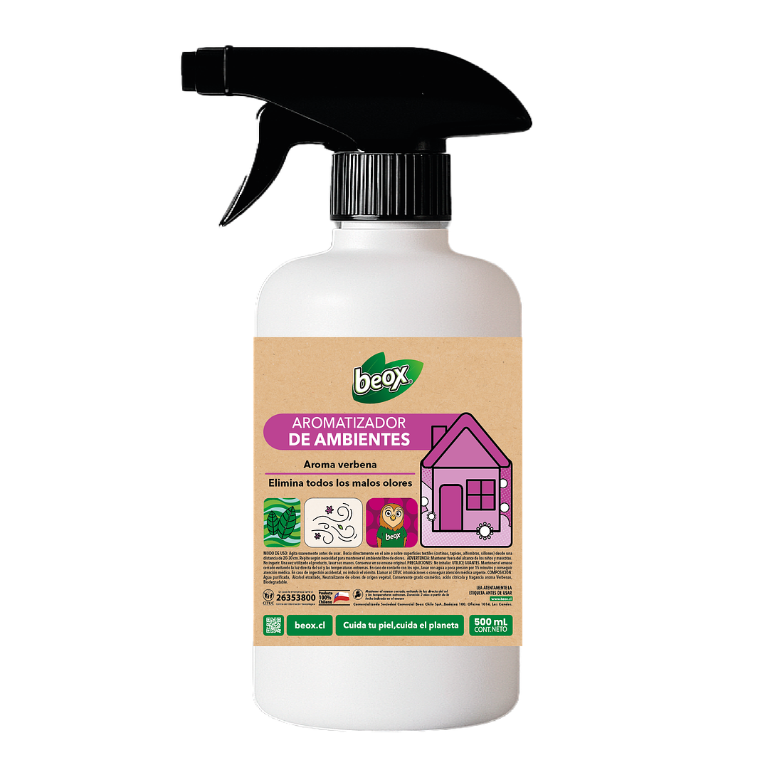 Aromatizador Telas Y Ambientes Verbena Beox® 500 Ml 1