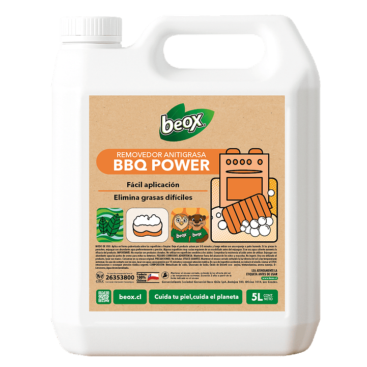 Removedor Bbq Antigrasa Power Beox® 5 Lts 1