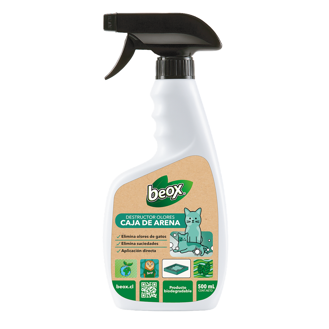 Destructor Olores Caja De Arena Gatos Beox® 500 Ml 1