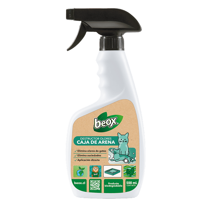 Destructor Olores Caja De Arena Gatos Beox® 500 Ml 1