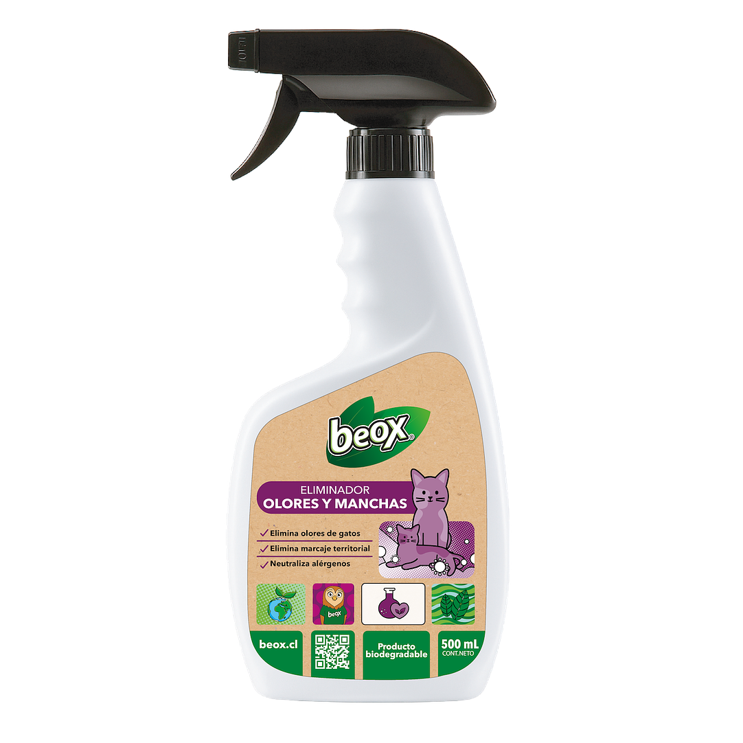 Elimina Destructor Olores Gatos Beox® 500 Ml 1