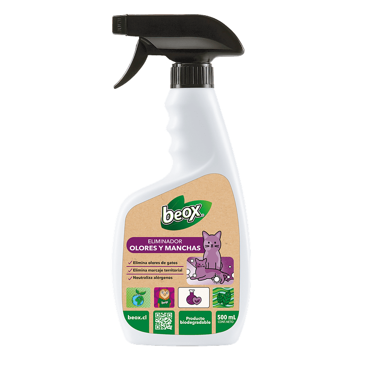 Elimina Destructor Olores Gatos Beox® 500 Ml 1