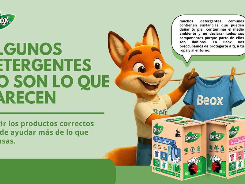 🦊 El Zorro Beox te cuenta: ¿Qué esconden algunos detergentes “milagrosos” en láminas?