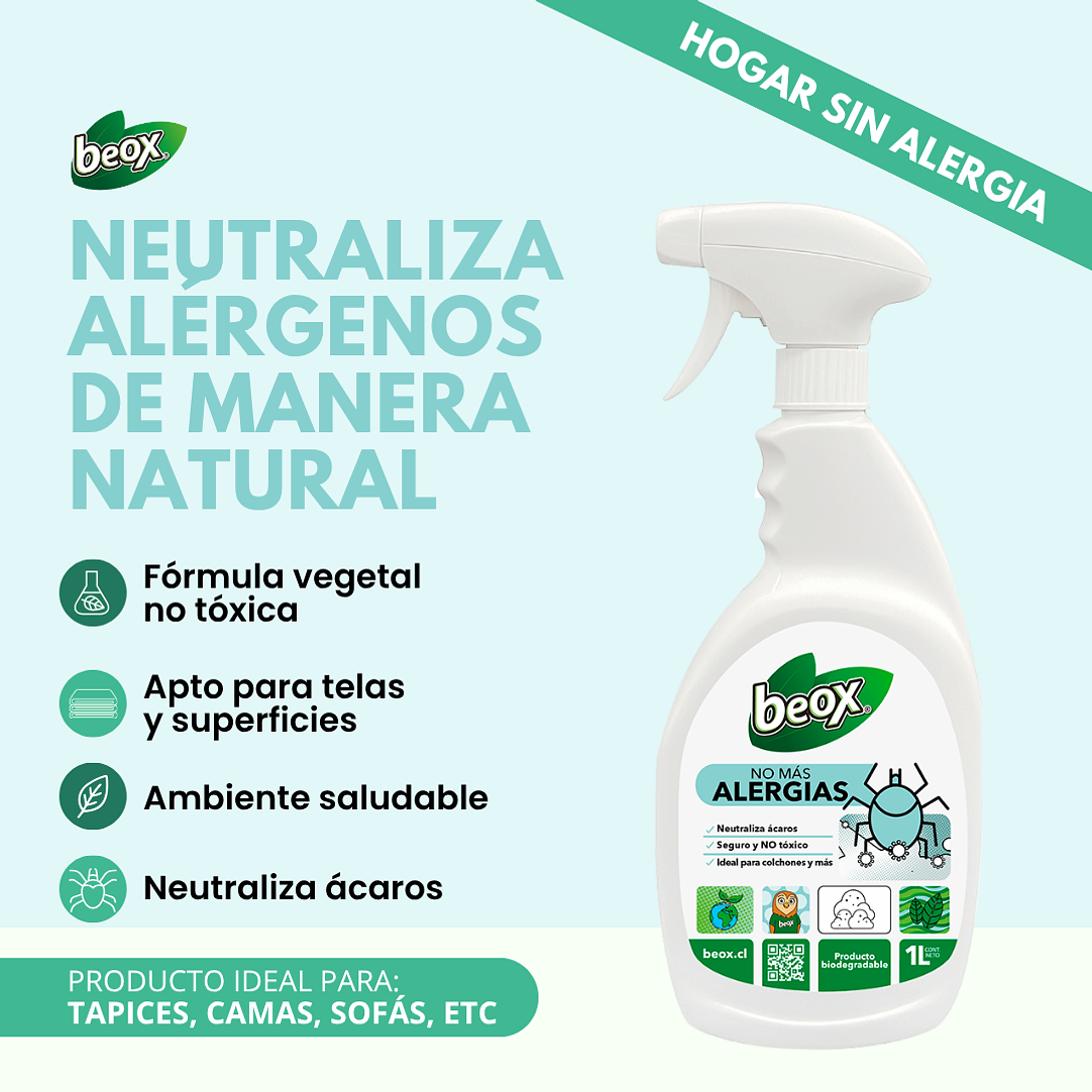Neutralizador No Mas  Alergia Beox® 1 Lt 2