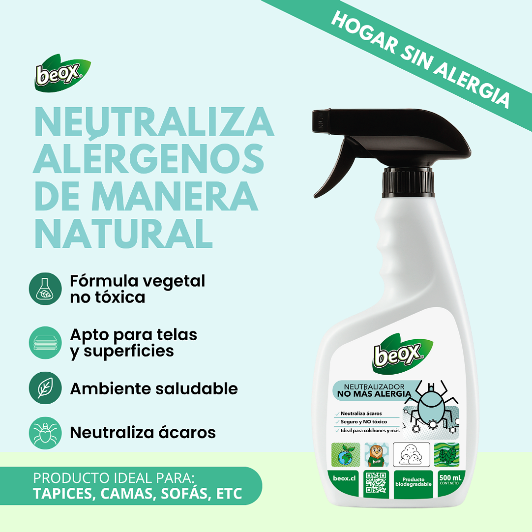 Neutralizador No Mas  Alergia Beox® 500 Ml 2