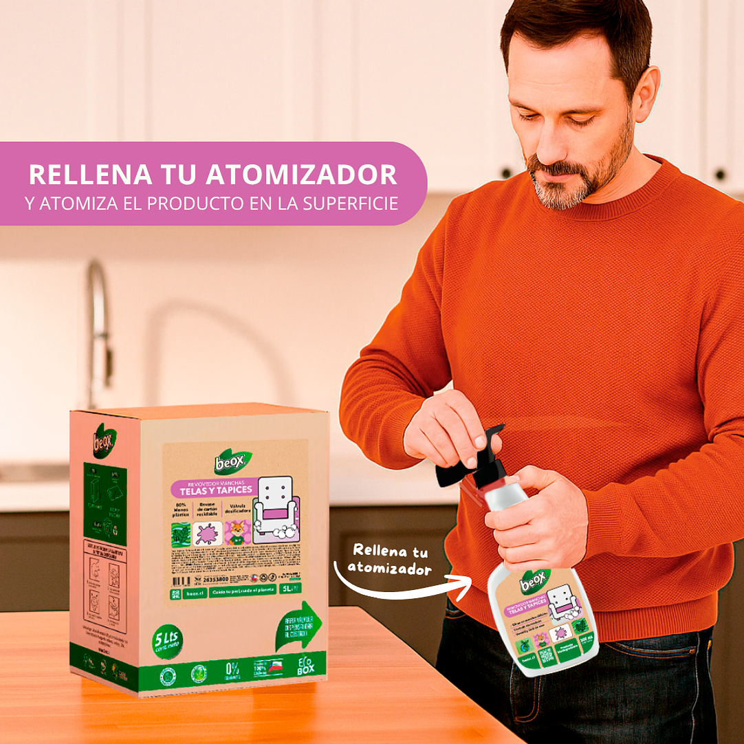 Removedor Manchas Telas Y Tapices Beox® Ecobox 5 Lts 4