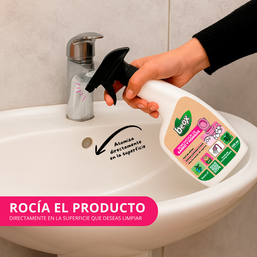 Removedor Sarro & Hongos Baños Beox® 500 Ml 3